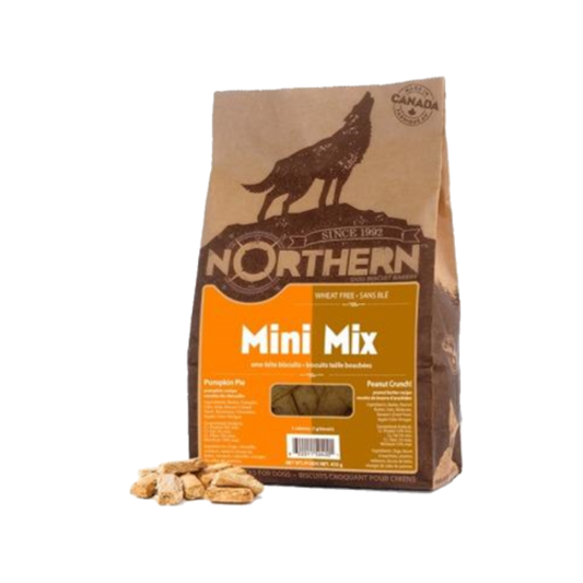 Northern Biscuit - MiniMix PUMPKIN PIE and PEANUT Crunch Dog Treats - 450GM (16oz)