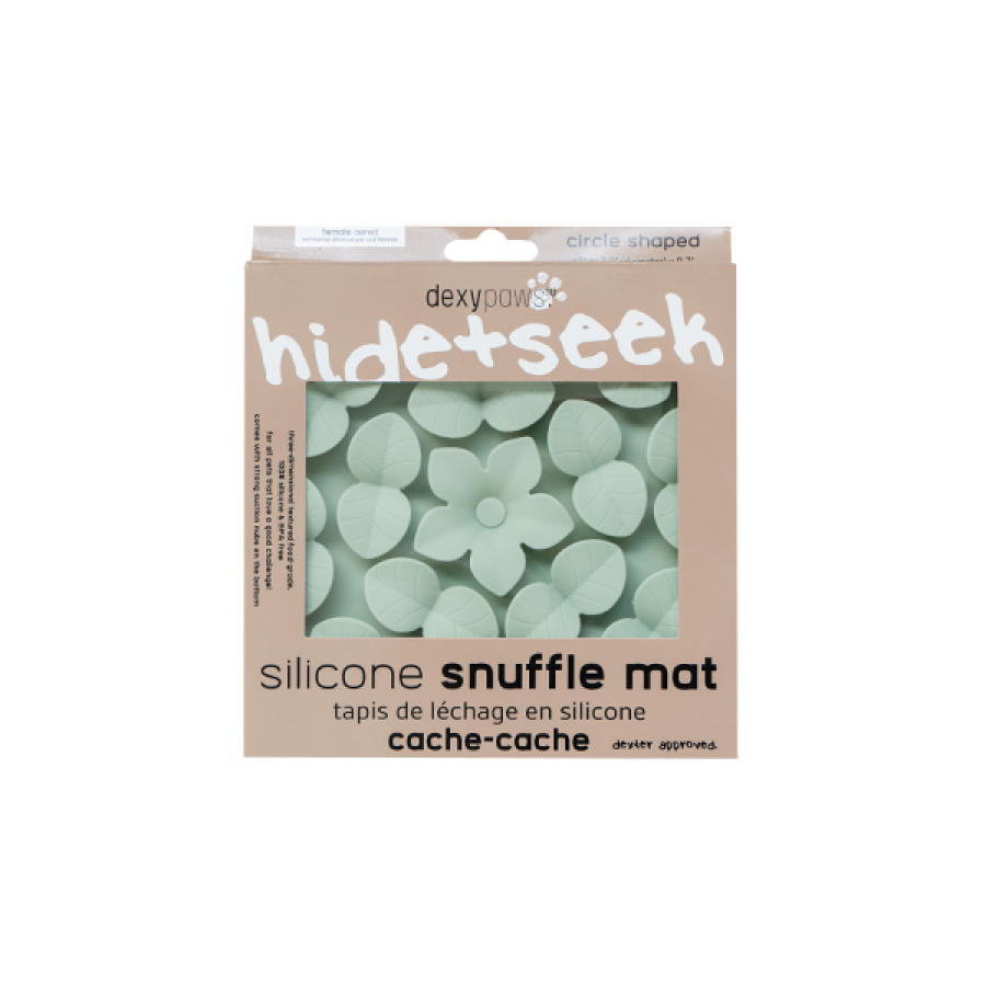 LocalID_64301 Dexypaws - Dog Snuffle Mat Silicone - Sage Green - 23.5 X 20.5 X 2.5cm (9 X 8 X 1in) [ID: 16331]
