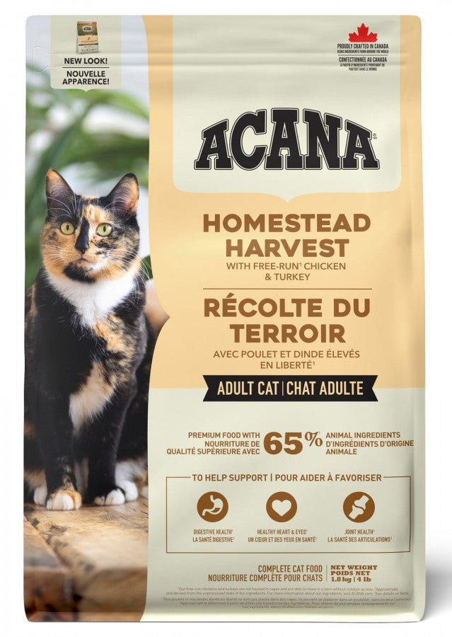 Champion Foods - Acana HOMESTEAD HARVEST Dry Cat Food - 1.8KG (4lb)