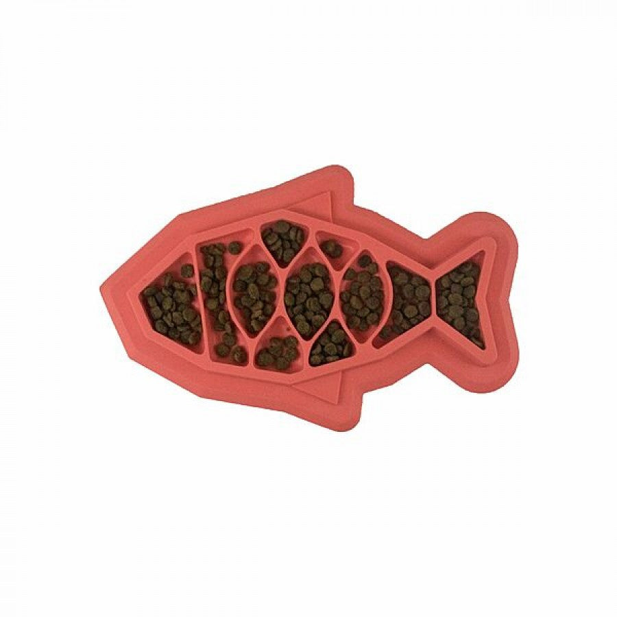 Petstages - Fishie Fun Feed Mat - PINK - 28CM (11in)