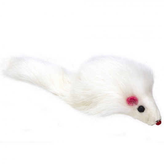 Ware - Fluffy Fur Mouse Cat Toy - 16CM (6in)