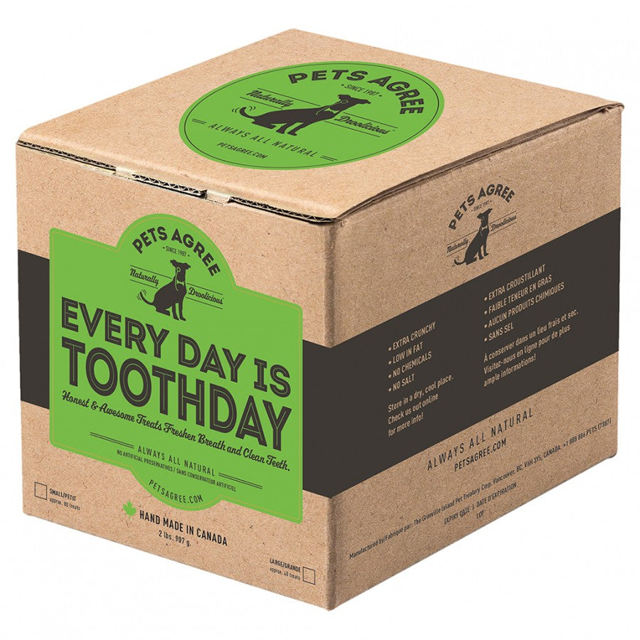 Pets Agree - Everyday Is TOOTH Day Dog Treats - LARGE - 907GM (2lb) (Sold Individually Bulk)