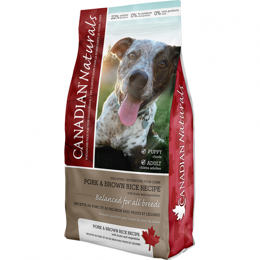 Canadian Naturals - VALUE PORK and BROWN RICE Dry Dog Food - 2.27KG (5lb)