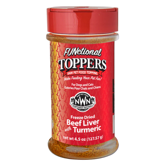 LocalID_67743 Northwest Naturals - BEEF LIVER with TURMERIC Functional Topper for Cats and Dogs - 127.57GM (4.5oz)