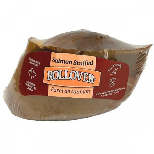 LocalID_71553 Rollover - Wheat Free SALMON Stuffed Hoof Dog Chew