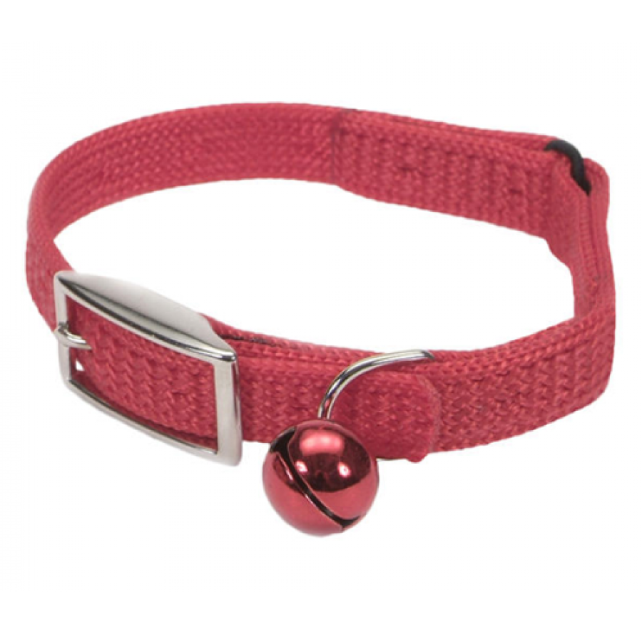 *DISC* Coastal - Sassy SnagProof Nylon Safety Cat Collar - RED - 1 x 25.5CM (3/8inx10in)