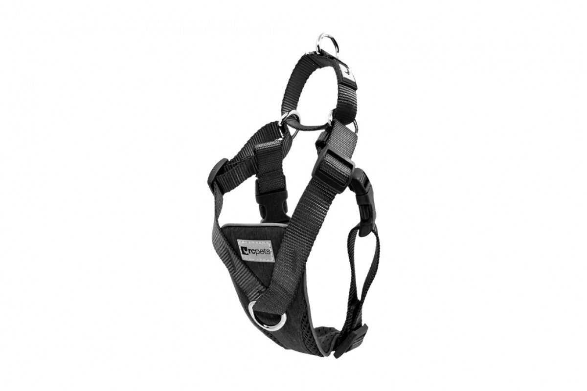 LocalID_49253 RC Pets - Tempo No-Pull Harness Heather Black - Medium - 50.8 x 71.1CM (20x28in) Girth