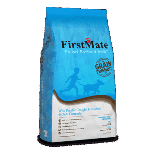 FirstMate - Grain Friendly Wild Pacific Caught FISH and OATS Dry Dog Food - 11.4KG (25lb)