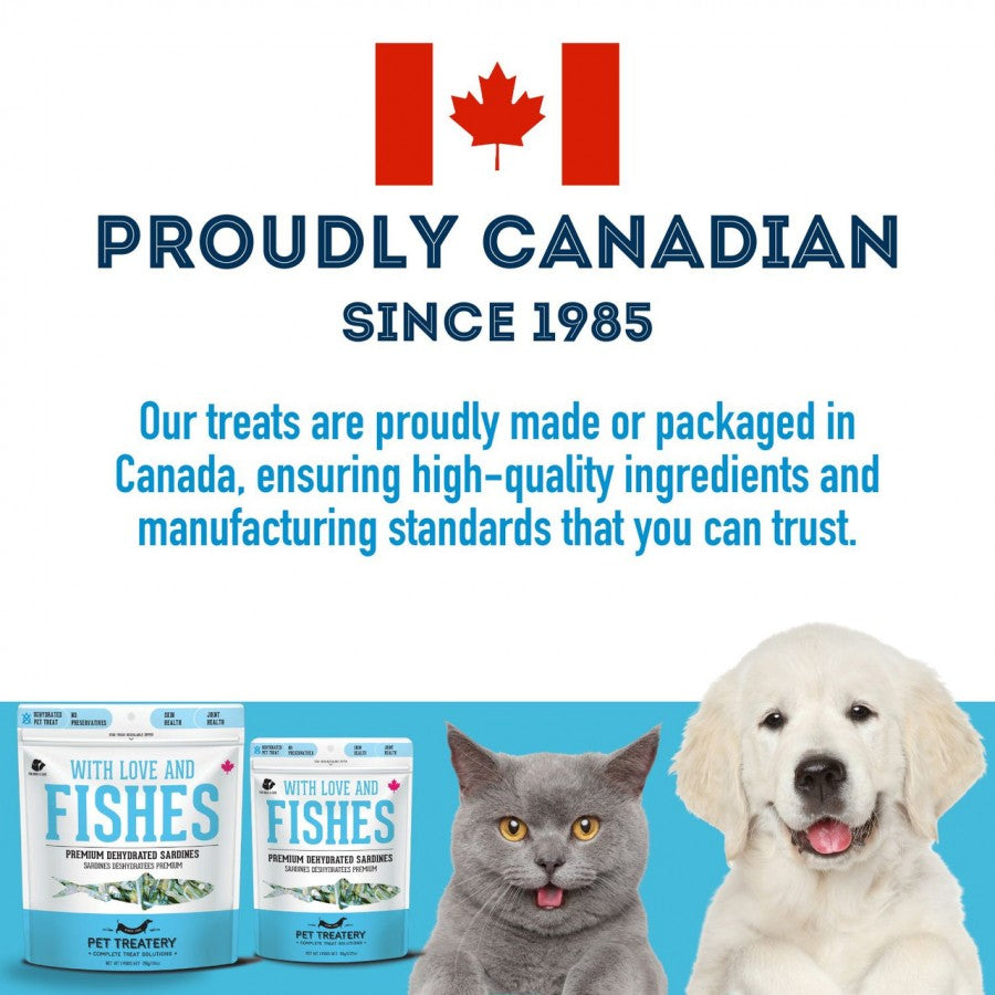 LocalID_68294 Granville Island Pet Treatery - Dried SARDINES - Large - 400GM (14.11oz)
