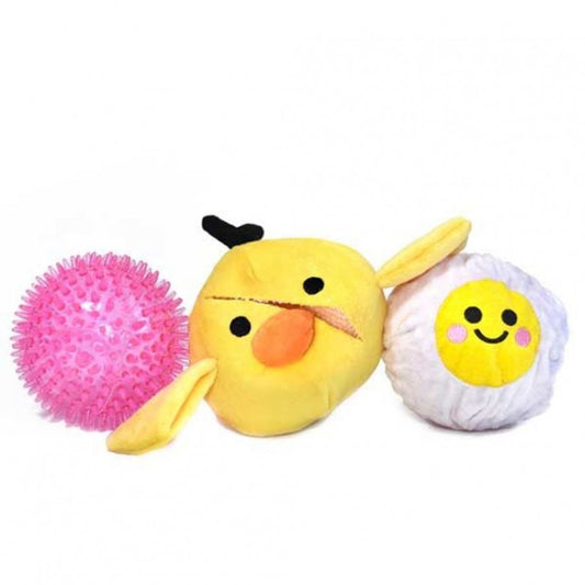 Patchwork - Destroyer Prickles Chicken with Egg Dog Toy - 12.7CM (5in)