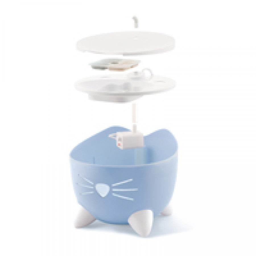 LocalID_65927 Catit - PIXI Cat Drinking Fountain - BLUE - 2.5L (85oz)