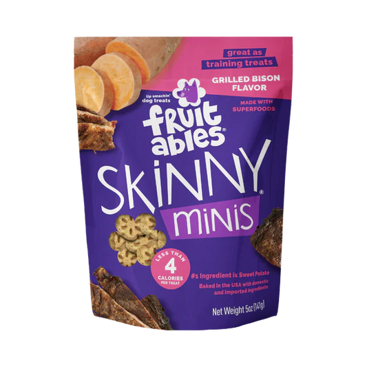 LocalID_71510 Fruitables - Skinny Minis GRILLED BISON Chewy Dog Treats - 141GM (5oz)
