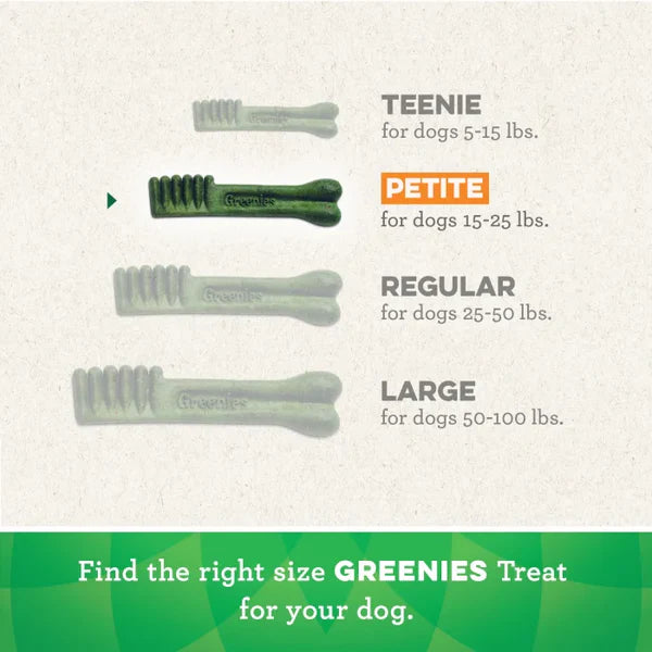 LocalID_68360 Greenies - Dental Chew ORIGINAL Dog Chew - PETITE - 85GM (3oz) - 5CT
