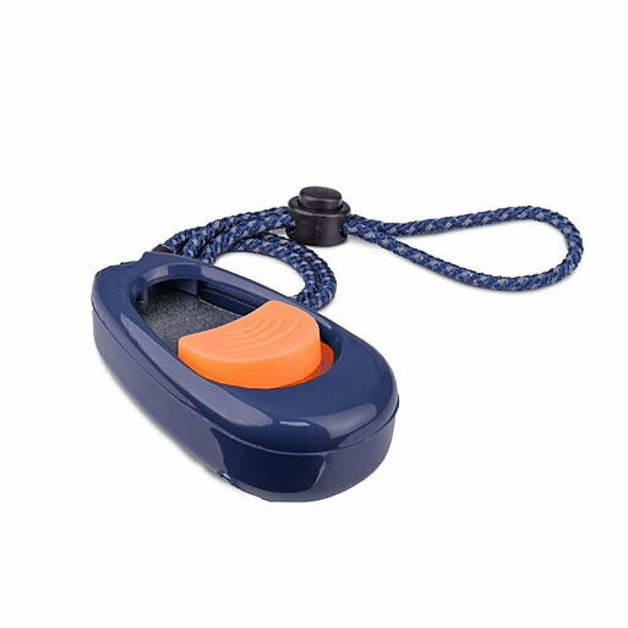 LocalID_63280 Company of Animals - Coachi - Multi-Clicker - NAVY & CORAL