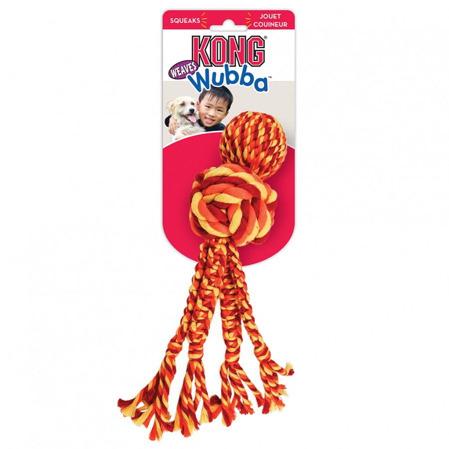 *S.O. - Up to 2 Week Wait* KONG - Wubba Weaves with Rope Dog Toy - XLARGE - 42.5CM (16.8in)