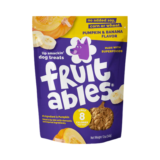 LocalID_71465 Fruitables - PUMPKIN and BANANA Crunchy Dog Treats - 340GM (12oz)