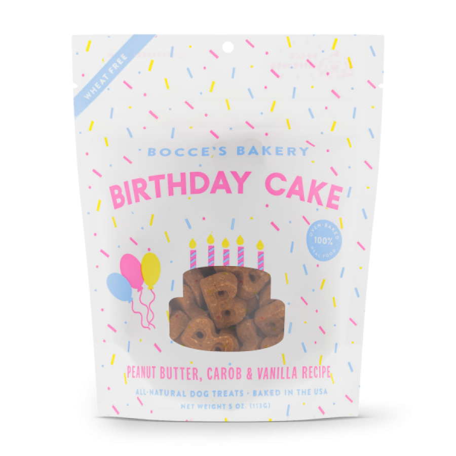 Bocce's Bakery - Crunchy Biscuits BIRTHDAY CAKE Biscuits Dog Treat - 141GM (5oz)