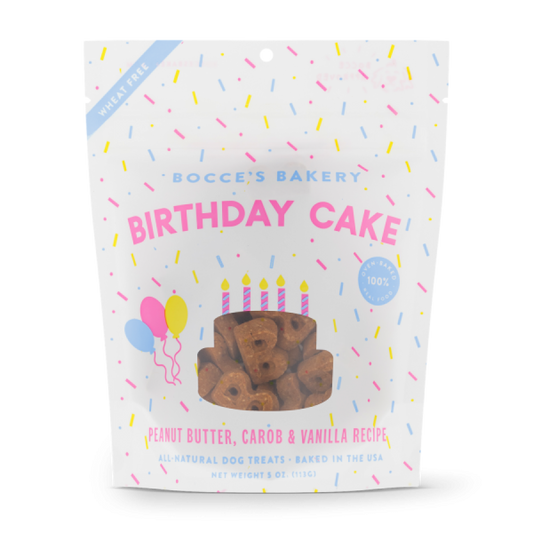 Bocce's Bakery - Crunchy Biscuits BIRTHDAY CAKE Biscuits Dog Treat - 141GM (5oz)