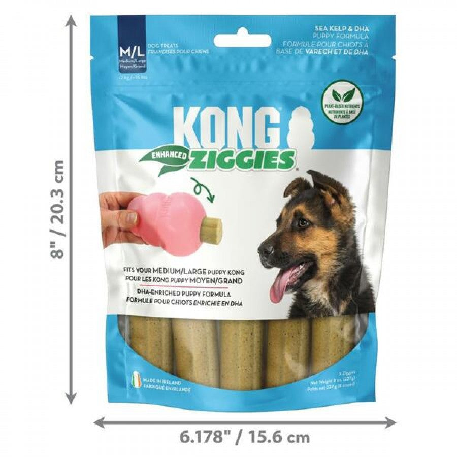 LocalID_70431 KONG - Ziggies Enhanced PUPPY Dog Treat - MEDIUM LARGE - 227GM (8oz)