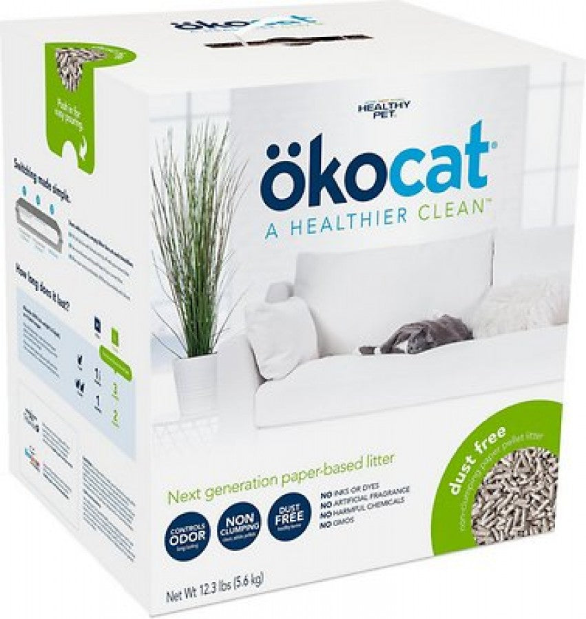 *S.O. - Up to 2 Week Wait* Okocat - Paper Cat Litter Natural and Non-Clumping - 3.7KG (8.2lb)