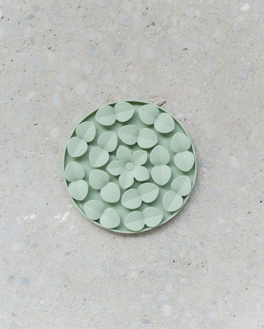 LocalID_65970 Dexypaws - Dog Snuffle Mat Silicone - SAGE GREEN - 23.5 x 20.5 x 2.5CM (9x8x1in)
