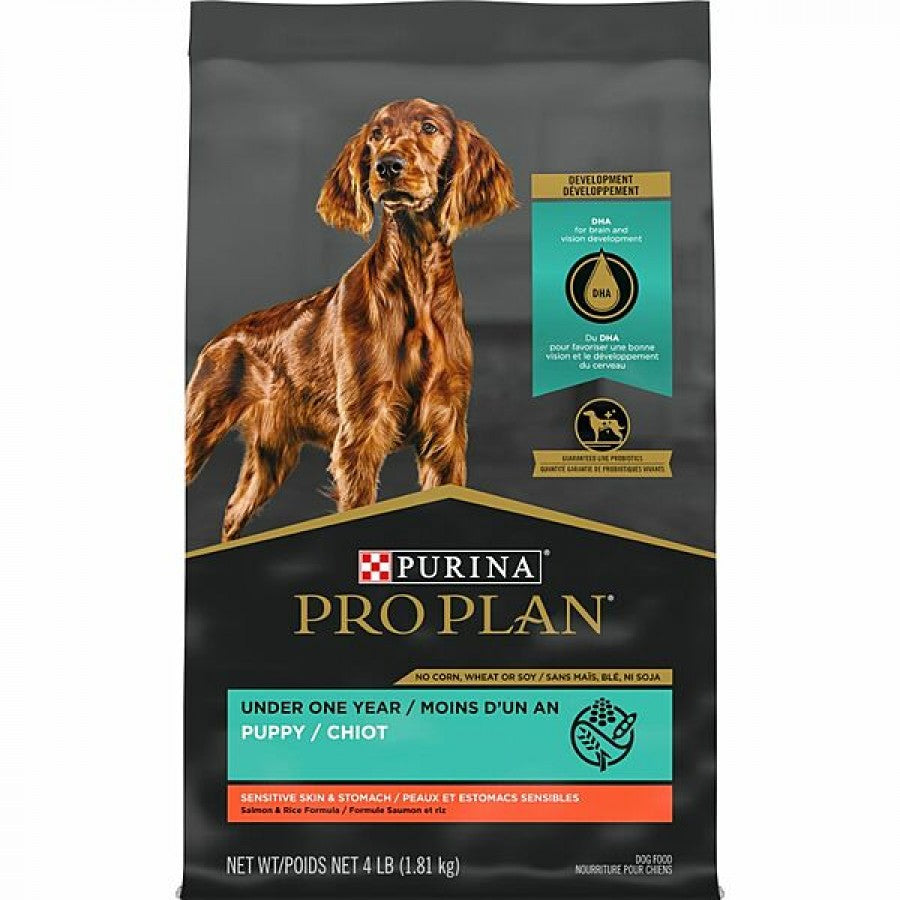 Purina Pro Plan - Sensitive Stomach - SALMON AND RICE Dry Puppy Food - 1.81KG (4lb)