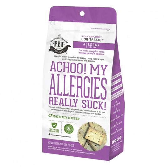 *S.O. - Up to 2 Week Wait* Granville Island Pet Treatery - Achoo! My ALLERGIES Really Suck! Dog Treats - 240GM (8.47oz)