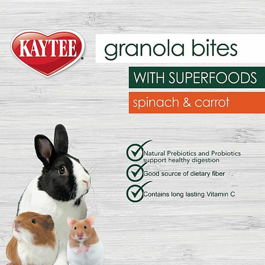 LocalID_69527 Kaytee - Granola Bites SPINACH & CARROT Small Animal Treat - 10OZ