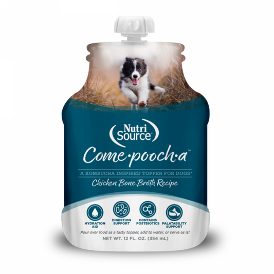LocalID_68101 NutriSource - Come-Pooch-A CHICKEN BONE BROTH Dog Topper - 354ML (12oz)