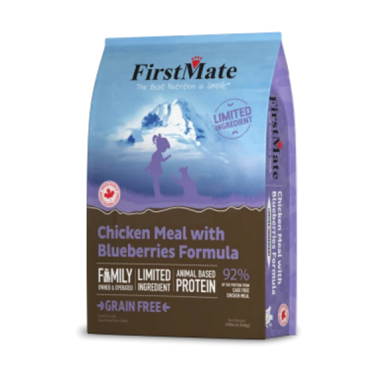 FirstMate GF LID Chicken/Blueberries Dry Cat Food - 4.54KG (10lb)