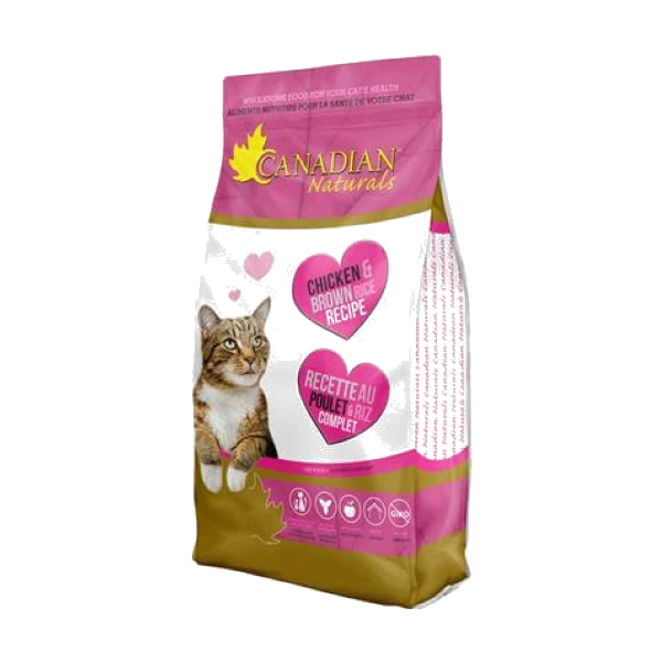 Canadian Naturals - CHICKEN & BROWN RICE Recipe Dry Cat Food - 6.8KG (15lb)