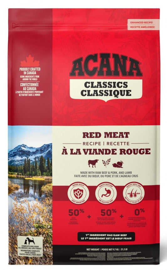 Champion Foods - Acana CLASSICS - RED MEAT Dry Dog Food - 9.7KG (21.3lb)