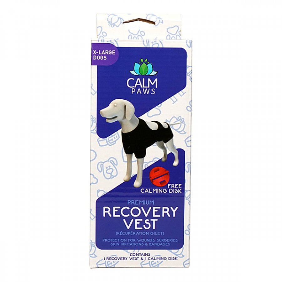 Calm Paws - Calming Recovery Vest with Calming Disc - XLARGE - 68-120LB