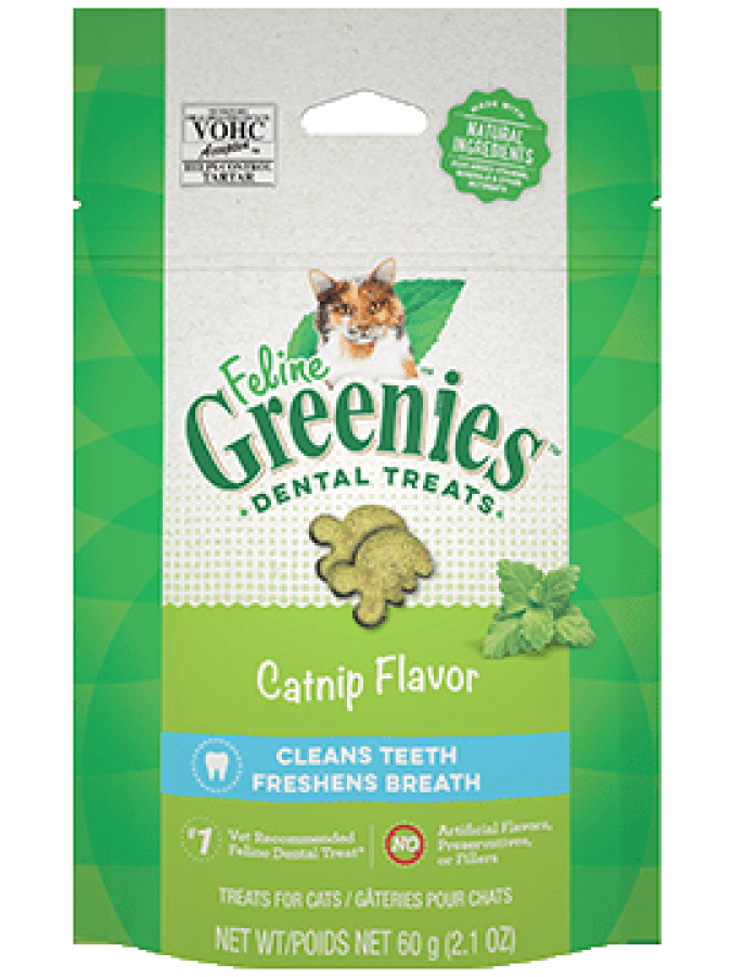 Greenies - Cat Dental CATNIP Flavour Cat Treats - 60GM (2.1oz)