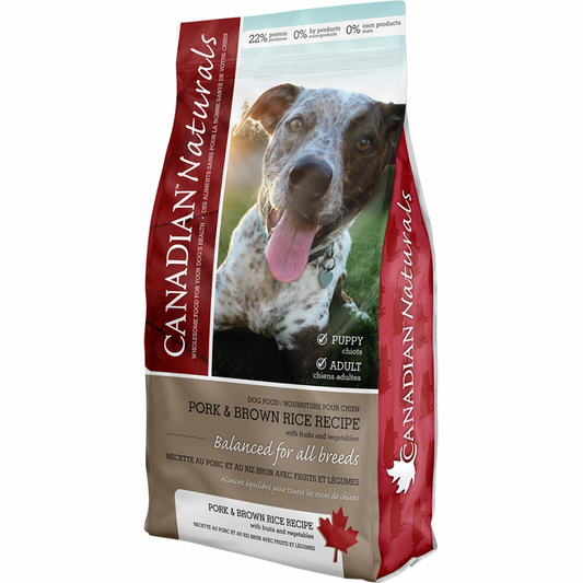 LocalID_30858 Canadian Naturals - VALUE PORK and BROWN RICE Dry Dog Food - 2.27KG (5lb)