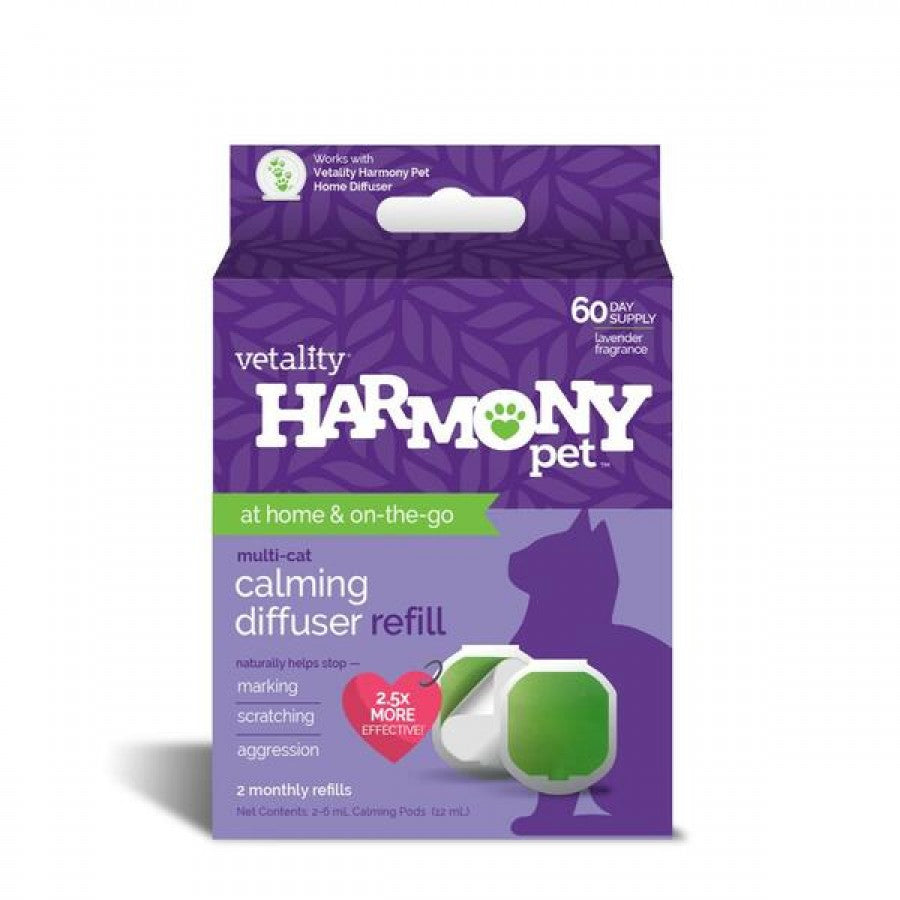 Vetality - Harmony Pet Calming Home Diffuser Refills for Cats - 2 Monthly Refills - 2PK