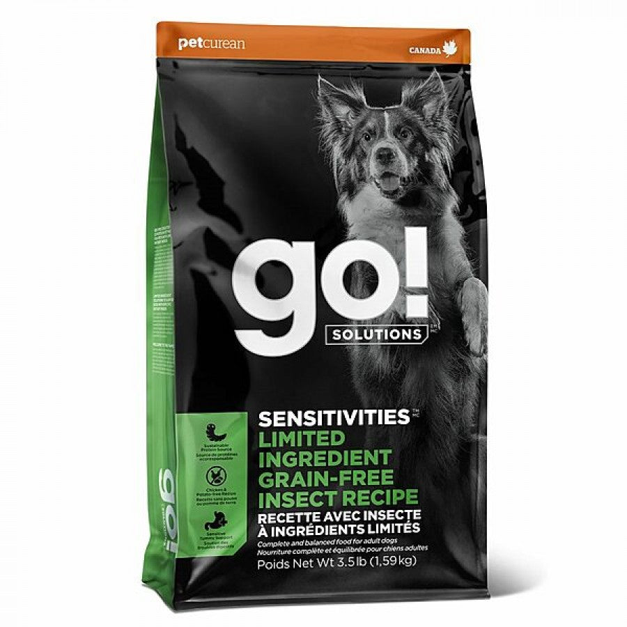 Petcurean - GO! Sensitivities GF LID INSECT Dry Dog Food - 1.59KG (3.5lb)