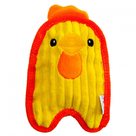 Outward Hound - Invincibles Mini Chicky Dog Toy - YELLOW - XSMALL - 20.3CM (8in)