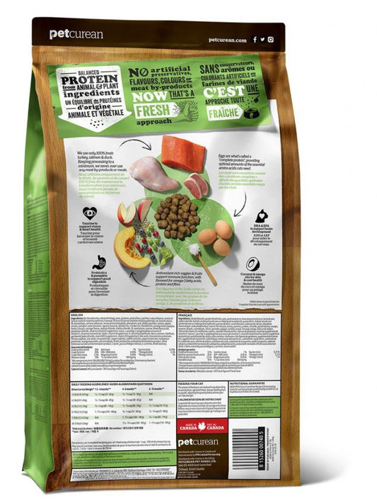 LocalID_64974 Petcurean - NOW TURKEY SALMON & DUCK Kitten Dry Cat Food - 1.36KG (3lb)