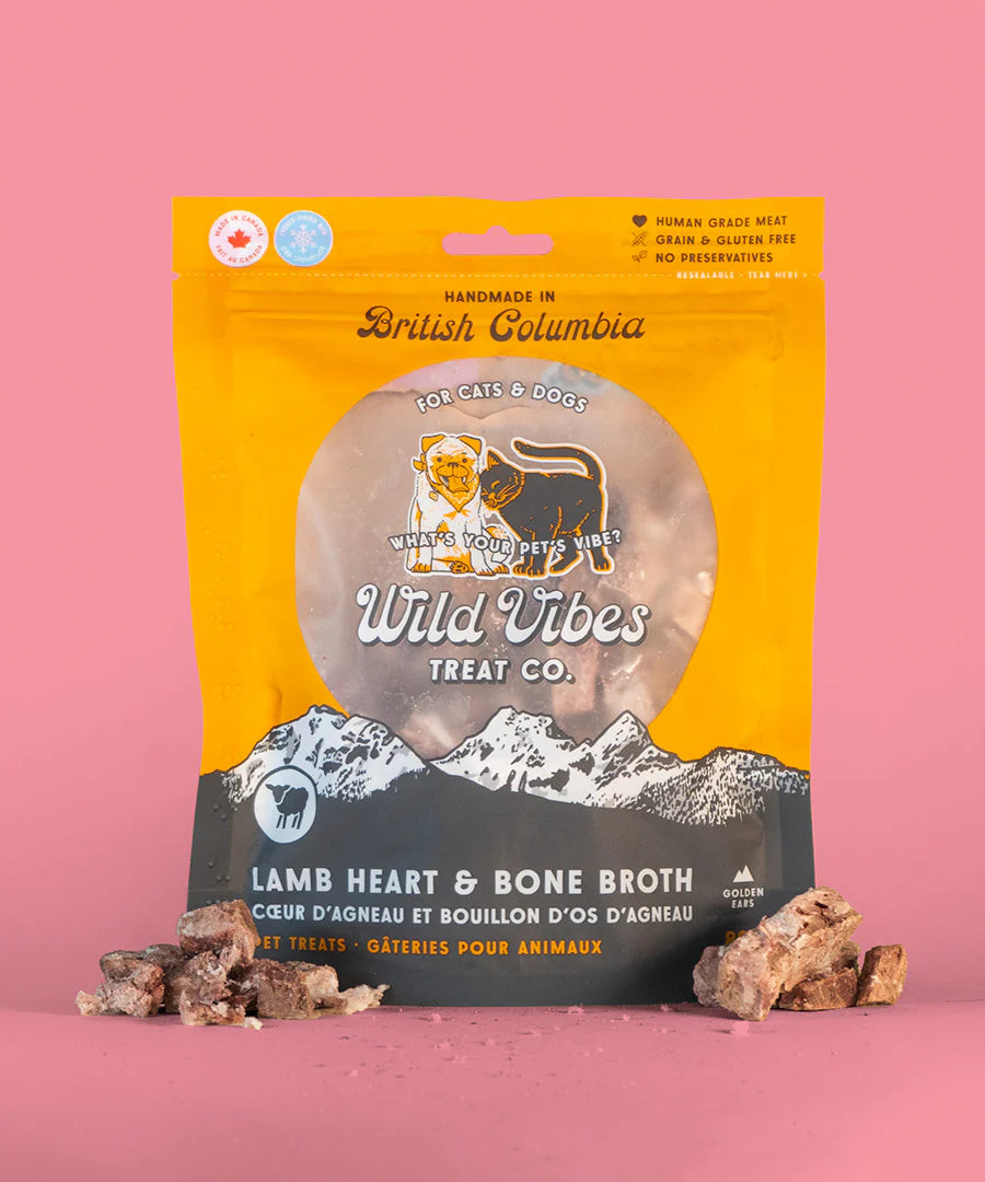LocalID_69480 Wild Vibes - LAMB Heart and Bone Broth Dog and Cat Treat - 80GM