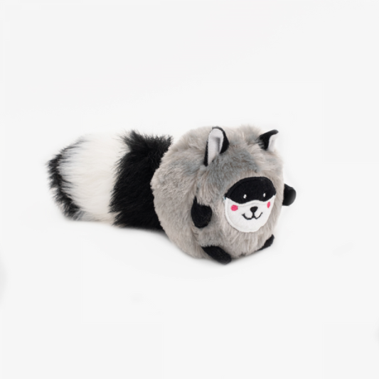 ZippyPaws - Bushy Throw - Raccoon Dog Toy - 21CM (8in)