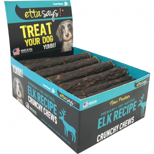 Treat Planet - Etta Says - Premium Crunchy ELK Dog Chews - 10CM (4in) (BULK)