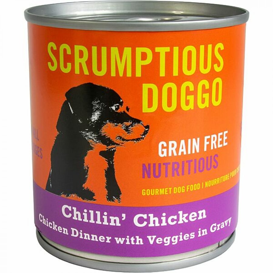 Scrumptious - CHILLIN' CHICKEN - CHICKEN & VEGGIE Dinner in Gravy Wet Dog Food - 255GM (9oz)