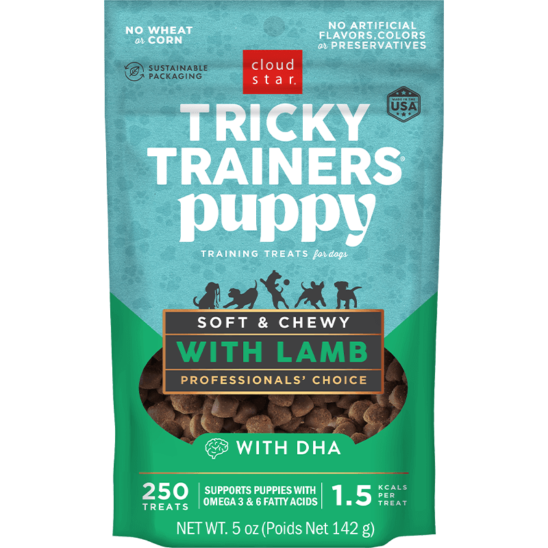 LocalID_67830 Cloud Star - Tricky Trainers PUPPY Mini LAMB Dog Treats - 142GM (5oz)