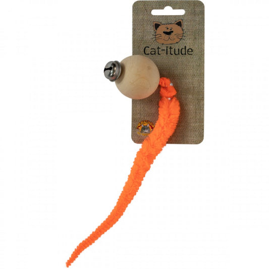 LocalID_66654 Amazing Pet - Caterpillar Ball with Bell Cat Toy - ASSORTED