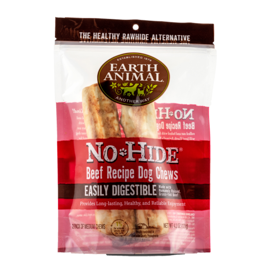 LocalID_54284 Earth Animal - Dog No Hide Chew Grass Fed Beef - Medium 2pk - 120GM (4.2oz)