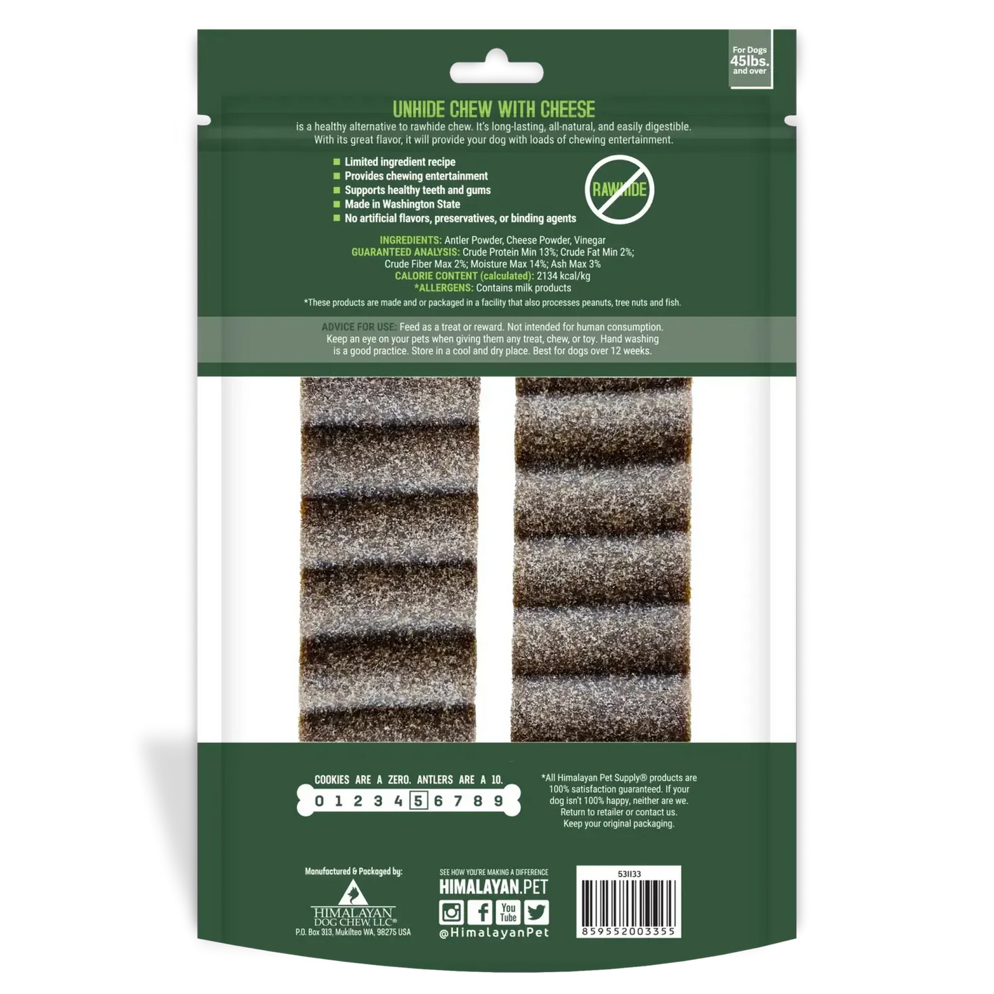 Himalayan Pet Supply - Unhide - LARGE - 283GM (10oz) - 2PK