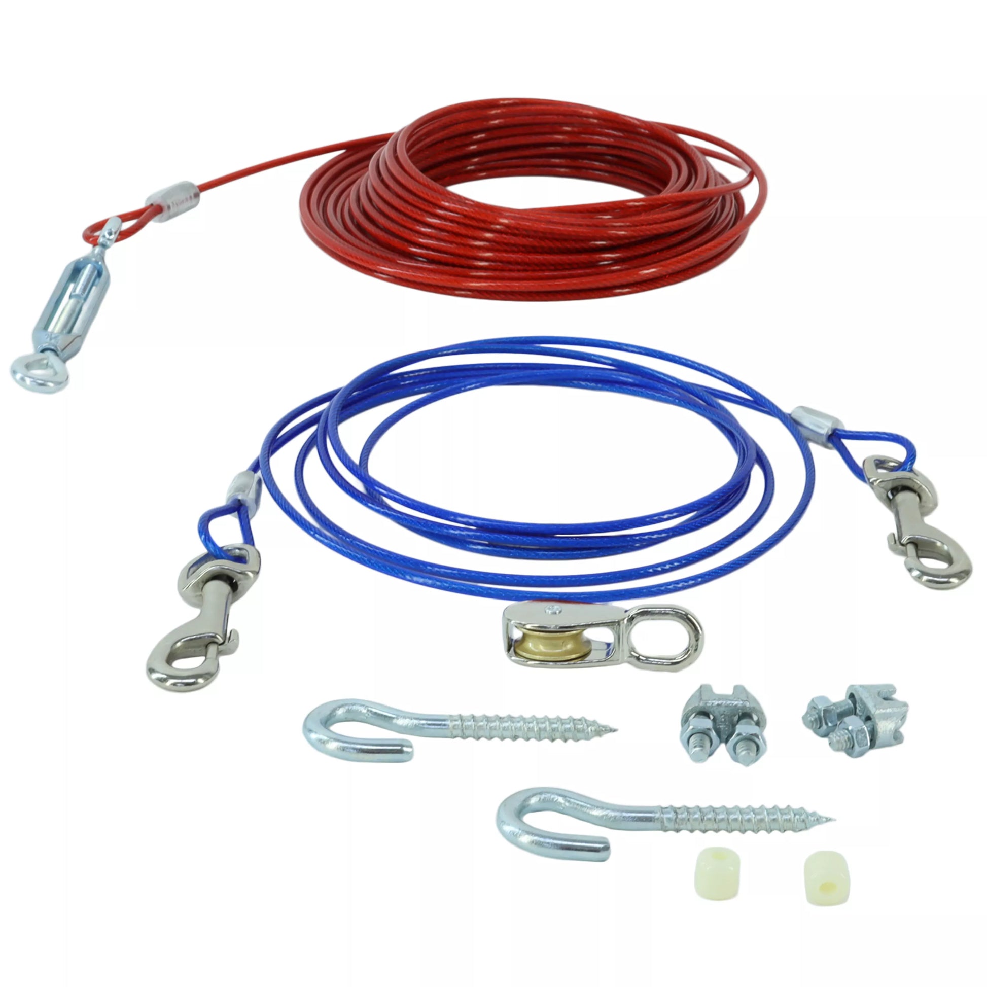 LocalID_70162 Coastal - Titan Aerial Dog Run With Brass Snap - 25ft
