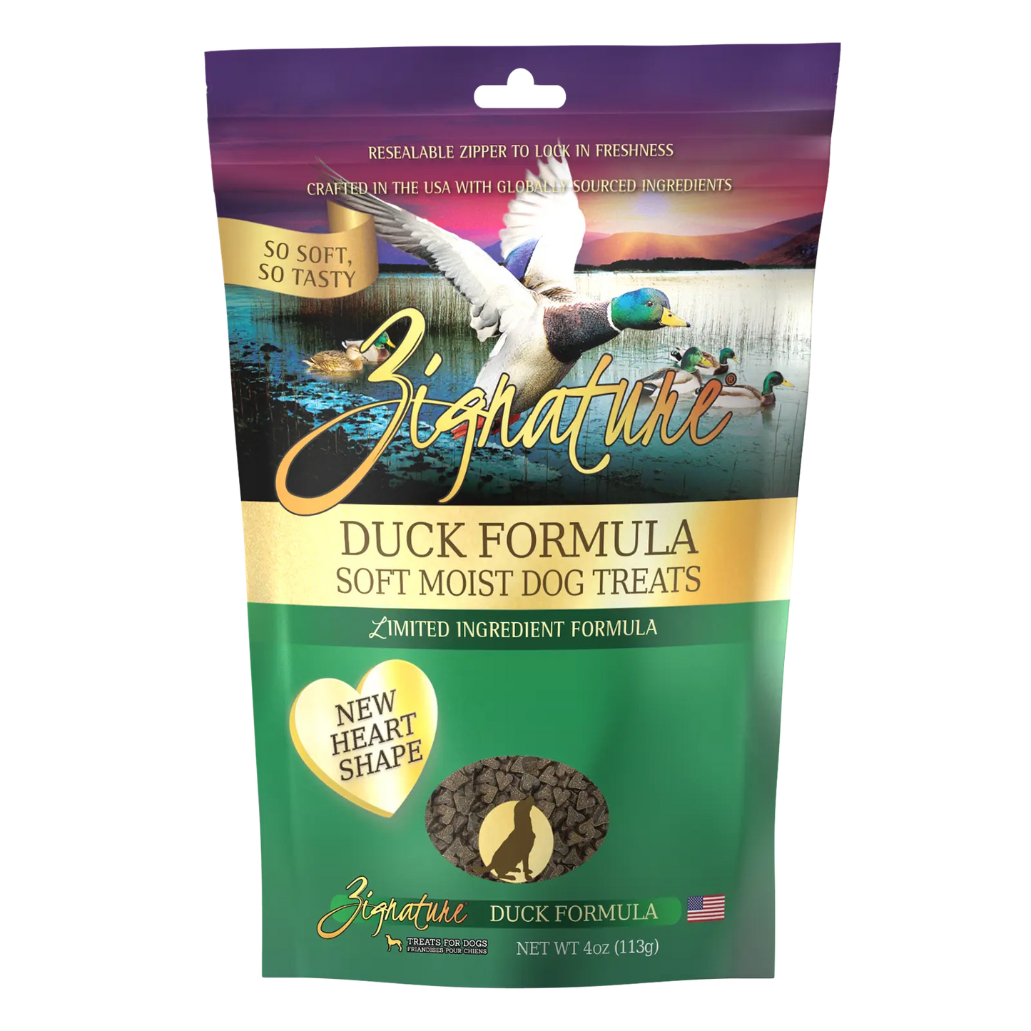 Zignature - DUCK Soft Dog Treats - 113GM (4oz)