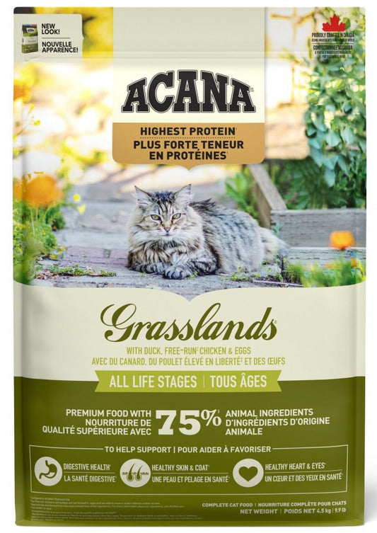 LocalID_61595 Champion Foods - Acana GRASSLANDS Enhanced Dry Cat Food - 4.5KG